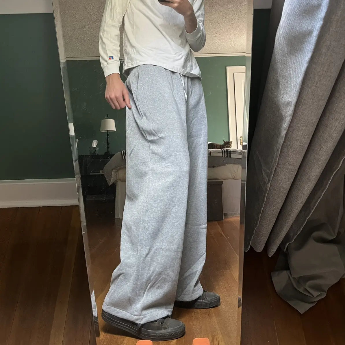 Athlete Baggy Wide Leg Sweatpants