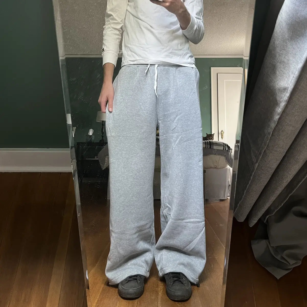 Athlete Baggy Wide Leg Sweatpants