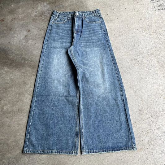 Sailor Blue Wide-Leg Denim Pant