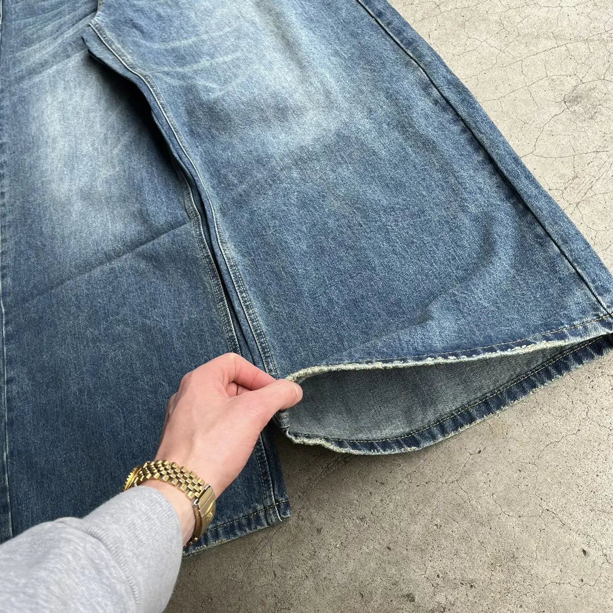 Sailor Blue Wide-Leg Denim Pant