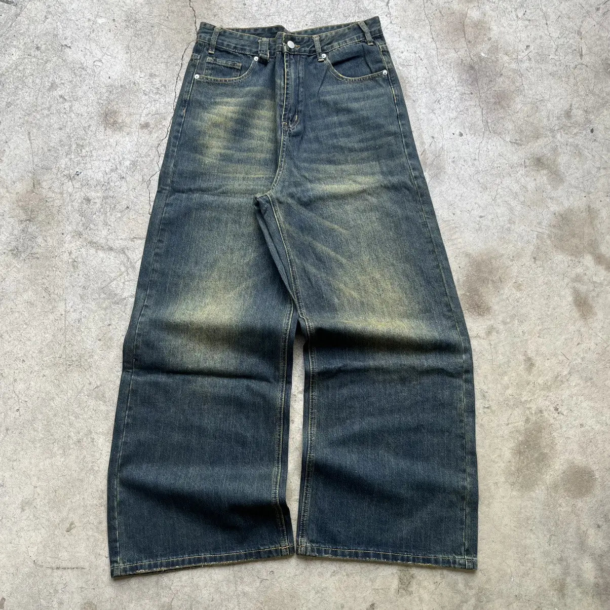 Sailor Brown Wide-Leg Denim Pant