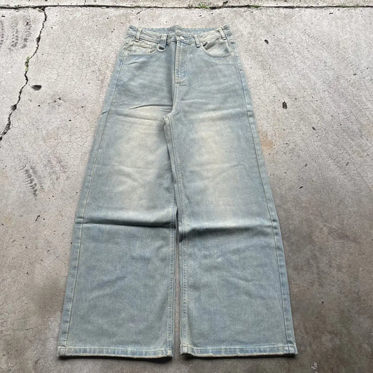 Sailor Tan Wide-Leg Denim Pant
