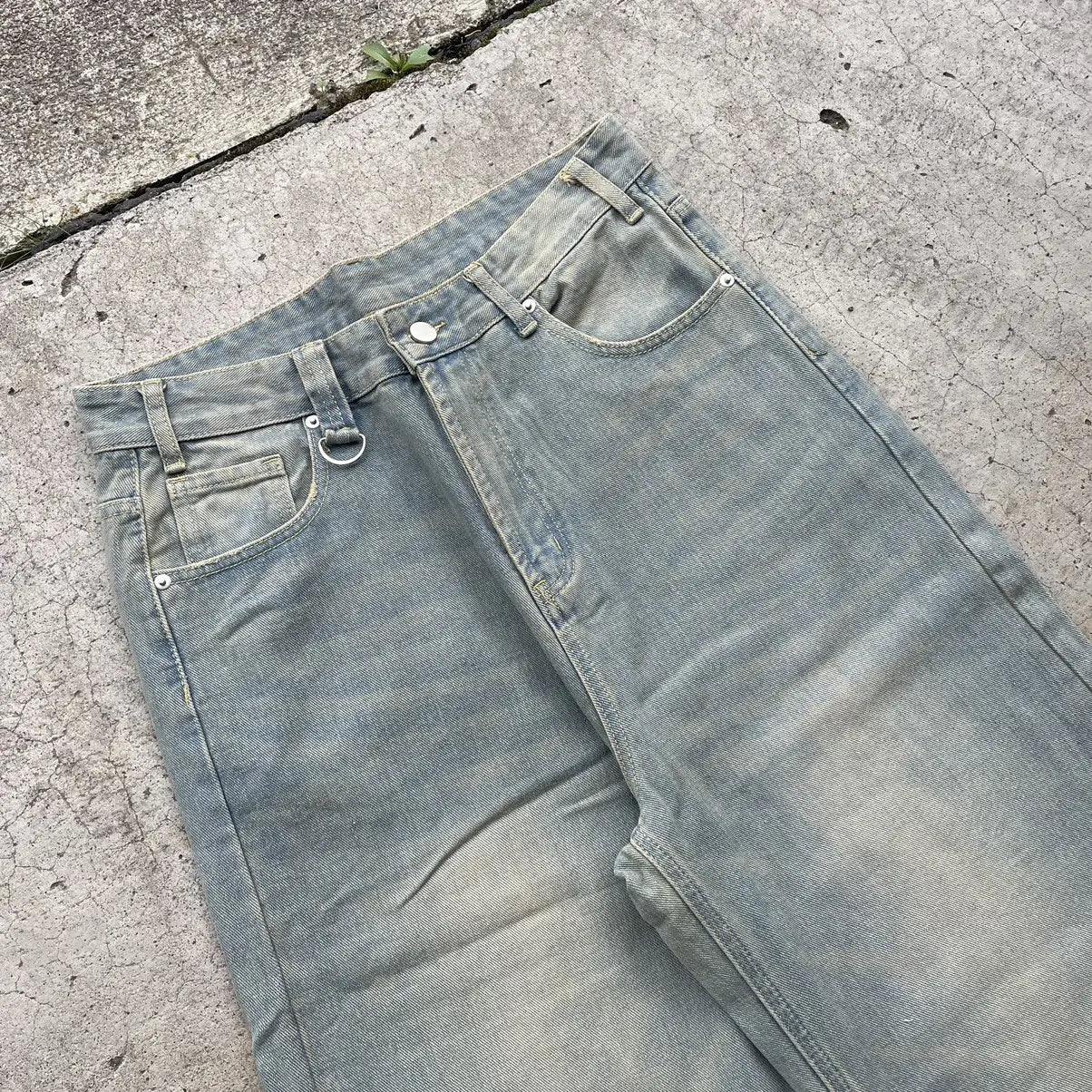 Sailor Tan Wide-Leg Denim Pant