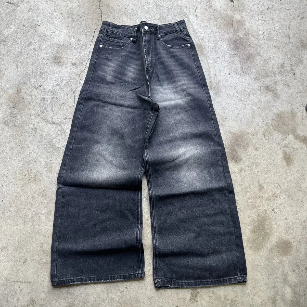 Sailor Black Wide-Leg Denim Pant