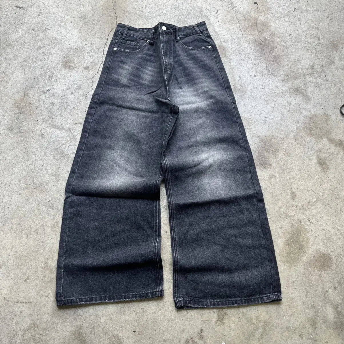 Sailor Black Wide-Leg Denim Pant