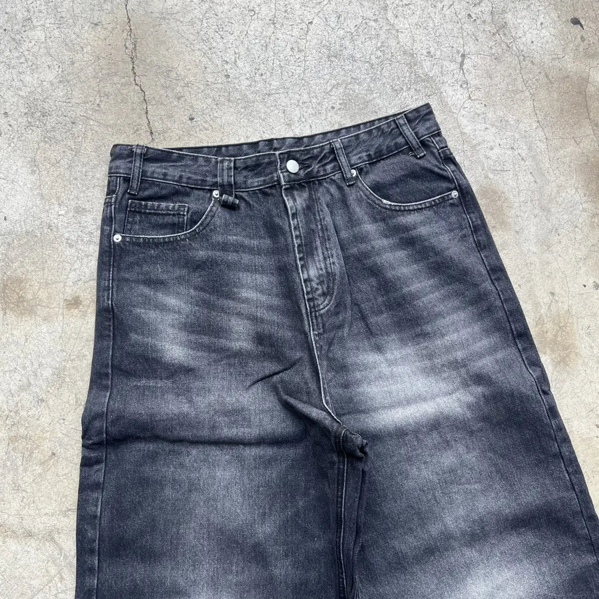 Sailor Black Wide-Leg Denim Pant