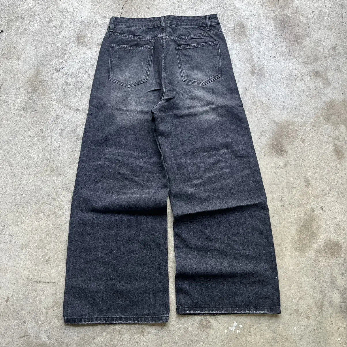 Sailor Black Wide-Leg Denim Pant