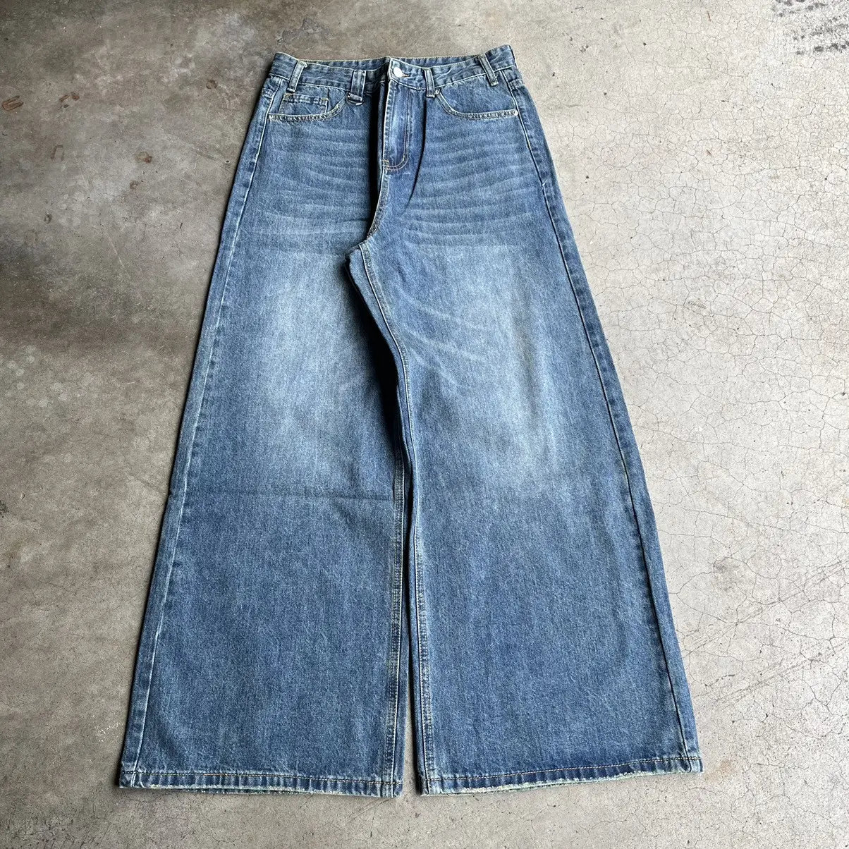 Sailor Blue Wide-Leg Denim Pant