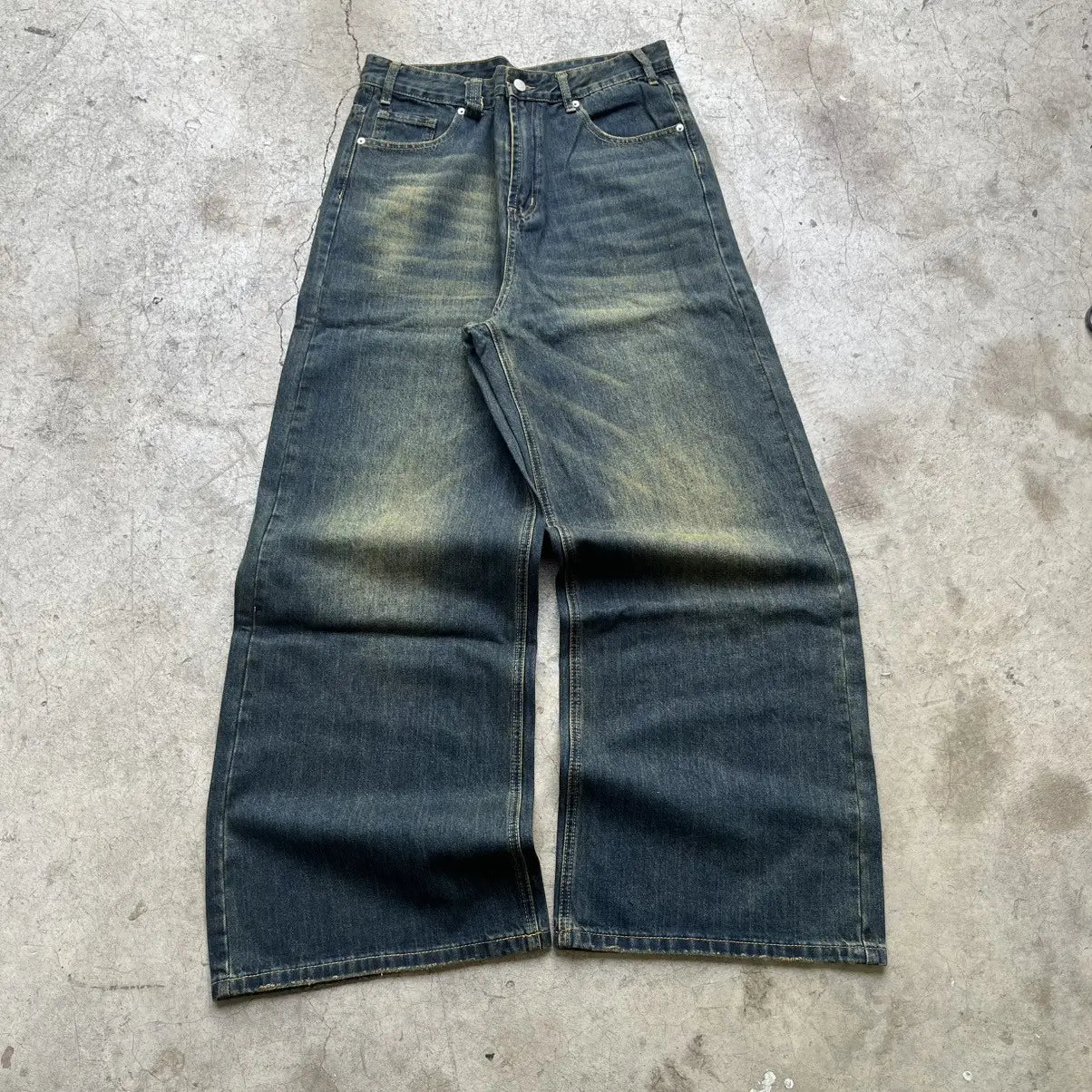 Sailor Brown Wide-Leg Denim Pant