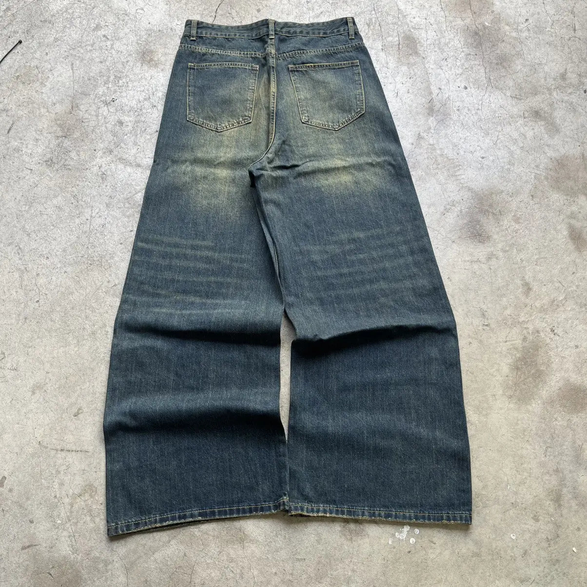 Sailor Brown Wide-Leg Denim Pant