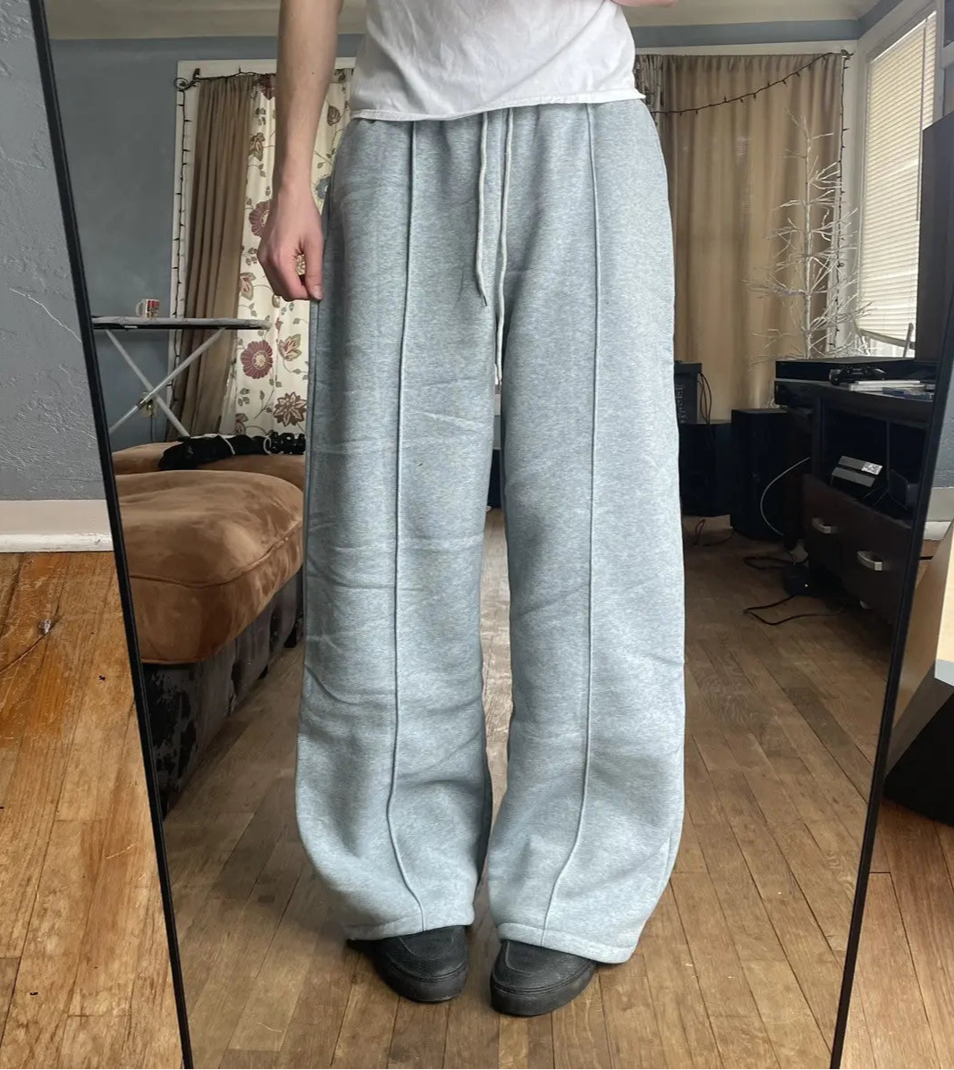 PSEUDO Baggy Fit Wide Leg Sweatpants